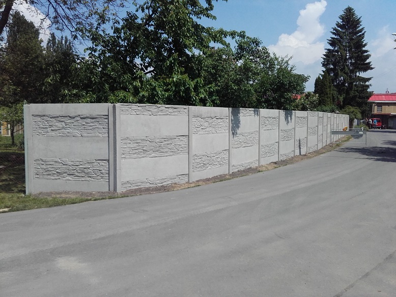 Betonový plot Prostějov - Držovice